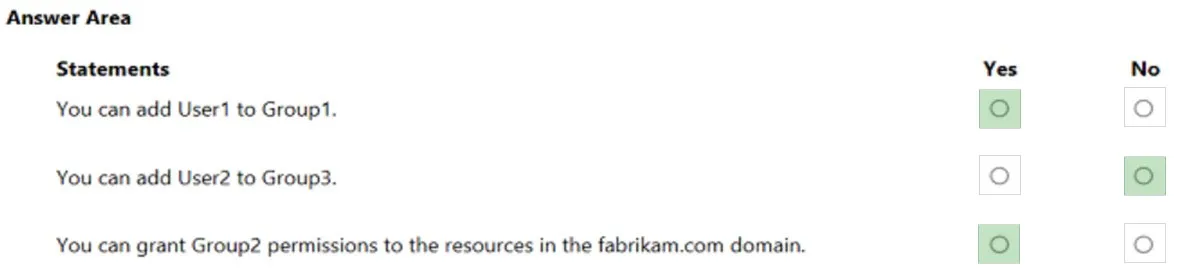 Answer figure for AZ-800 practice question 3