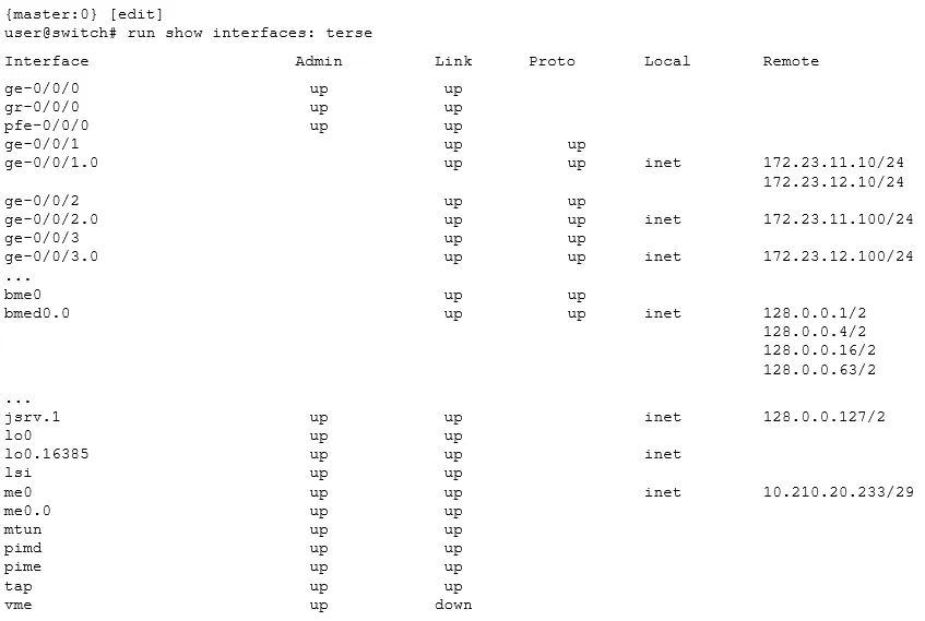 JN0-351 practice question 2 figure
